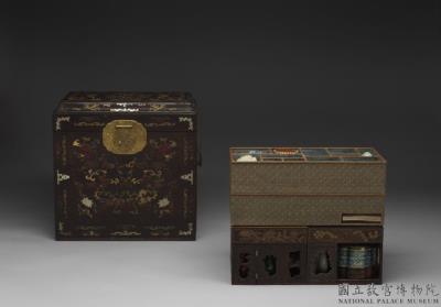 图片[2]-Sandalwood curio box with inlays, Qing dynasty, Qianlong reign (1736-1795)-China Archive